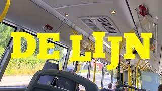 The Belgian bus De Lijn in Hulst Netherlands [upl. by Suoiluj794]