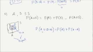 Probability Lesson 3  Basics of Probability Theory Kolmogorov Axioms [upl. by Pascia]