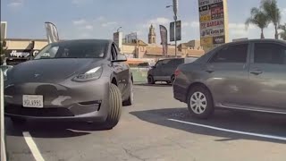 Tesla Model Y Sentry Mode Capture Hit and Run [upl. by Tillfourd444]