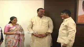 Ex Minister Acham Naidu Family Meets with Chandrababu Naidu Exclusive [upl. by Seavey]