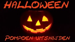 Halloween pompoen uitsnijden 1 [upl. by Nivat]