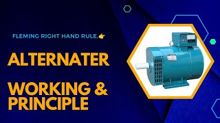 How does an Alternater workAlternater working and Principle and Fleming right hand rule👉✍️✍️ [upl. by Odele]