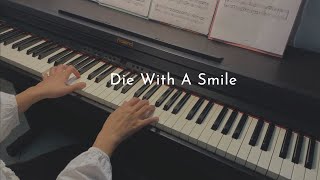 Die With A Smile  Lady Gaga Bruno Mars  Piano cover lower key [upl. by Keese]