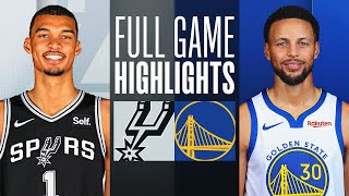 SPURS at WARRIORS  NBA PRESEASON FULL GAME HIGHLIGHTS  October 20 2023 [upl. by Giraldo]