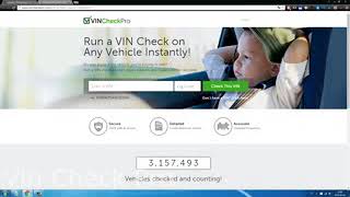 Vincheckpro Free Vin Check  Vincheckpro Sample Report [upl. by Couture428]