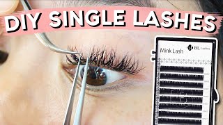 WET LOOK LASH  How to create a wispy eyelash extensions  Hybrid Set [upl. by Kevina]