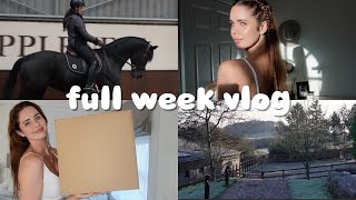 weekly vlog at home riding gee work meetings photoshoots and more [upl. by Vedis]