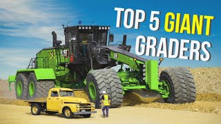 Top 5 Biggest and Most Powerful Motor Graders in 2023 [upl. by Aleacim]