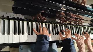 Julien et Mattias Plot Training piano Paris Montparnasse Monoprix [upl. by Beauchamp930]