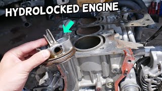 WHAT IS A HYDROLOCKED ENGINE WATER SEIZED ENGINE [upl. by Anabahs603]