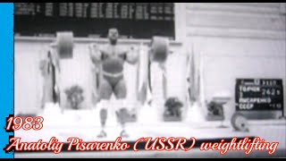 Anatoliy Pisarenko USSR weightlifting 1983 [upl. by Einnus]