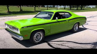 SOLD  1971 Plymouth Duster 340 4 Speed for sale at Pentastic Motors [upl. by Aicsile]