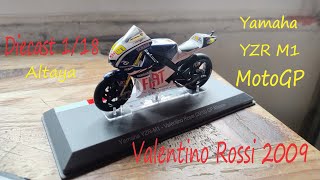 Recensione Diecast MotoGP Altaya 118 Valentino Rossi 2009 Yamaha YZR M1  Top MotoGP 118  vr46 [upl. by Anitrebla900]