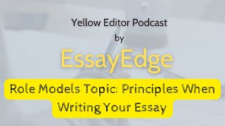 Writing an Essay On Role Models Principles To Keep in Mind [upl. by Rao]