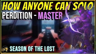 PERDITION SOLO MASTER LOST SECTOR Void Hunter [upl. by Adnamar]