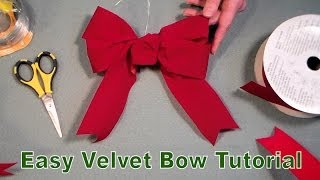 how to tie a velvet bow [upl. by Adnauq]