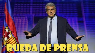 RUEDA DE PRENSA DE LAPORTA Norma 11 Nike Fichajes y Relaciones con el Real Madrid🚨 [upl. by Knighton]