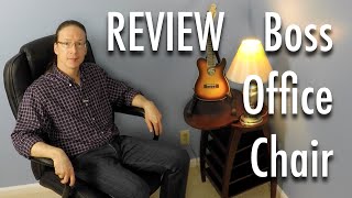 Review Boss Heavy Duty Executive Office Chair [upl. by Aneerol]