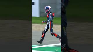 moment moto3 Ivan ortola salah motor🤣 shorts motogp [upl. by Torin274]