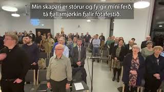 Mín skapari er stórur tekst [upl. by Eiramalegna279]