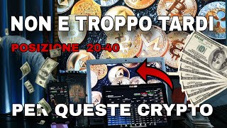 ALTCOIN QUESTE CRYPTO SONO ANCORA IN SCONTO [upl. by Soinski]