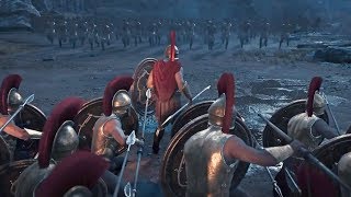 Assassins Creed Odyssey  300 Spartan amp Leonidas Battle Gameplay PS4 PRO [upl. by Koh]