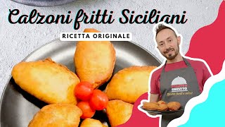 Calzoni fritti Siciliani ricetta originale  I classici della rosticceria Siciliana  SECONDI PIATTI [upl. by Jarret]