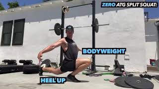 ATG Split Squat Progression From Zero to Dense to Standards to Athletic Potential [upl. by Enirual830]