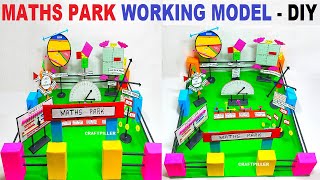 maths park working model  diy  maths tlm  maths project  simple and easy steps  craftpiller [upl. by Ranzini480]