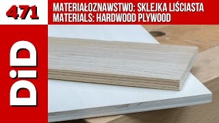 471 Materiałoznawstwo Sklejka liściasta  Materials hardwood plywood [upl. by Lesh]