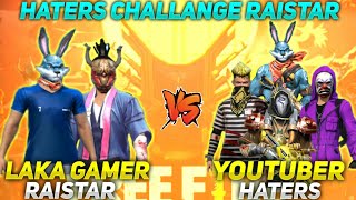 RAISTARLAKA GAMER VS HATERS OF YOUTUBER  2 VS 4 RED NUMBER CUSTOM ROOM  WHO WON [upl. by Annah]