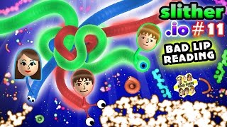 FGTEEV Kids play SLITHERIO 11 High Score Siblings Battle w CHASES BAD LIP READING Fixed Glitch [upl. by Akemrehs]