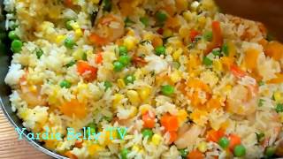 Delicious Jamaican SEASONED RICE with SHRIMP ACKEE and SALTFISH [upl. by Bonita789]