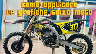 Come applicare le Grafiche  adesivi sulla moto TUTORIAL [upl. by Asiul]