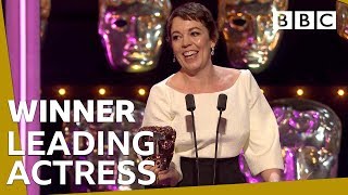 Olivia Colman wins Leading Actress BAFTA 2019 🏆 BBC [upl. by Inava]