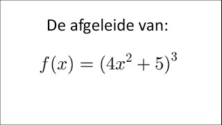 Differentiëren met de kettingregel [upl. by Stock]