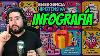 EMERGENCIA HIPERTENSIVA🫀 Nueva INFOGRAFÍA 📝 [upl. by Reinaldo]