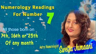 Numerology for No7 With Subtitles मूलांक 7 जन्मांक 7 Birth Date 7 Mulank 7 [upl. by Siuol]