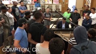 Classical Pianist Performs DrDre Mashup in Compton [upl. by Pravit]