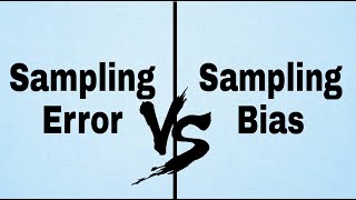 Sampling Error Vs Sampling Bias Shorts AsadMathsAndArts [upl. by Neillij]