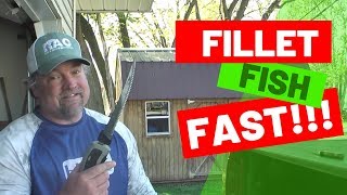 HOW TO FILLET CRAPPIE IN UNDER A MINUTE [upl. by Auhesoj]