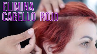 Tutorial Como eliminar tinte rojo del cabello maltratado  Omar Kuri [upl. by Yeclek]