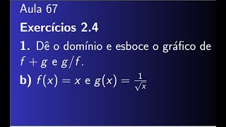 Cálculo diferencial e Integral Exercício 24 Aula 67 [upl. by Aremus]