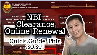 How to renew NBI Clearance Online  Quick guide this 2021 Johndam District [upl. by Obidiah]