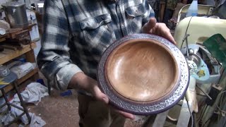 Woodturning a Queensland Maple Platter [upl. by Busby279]