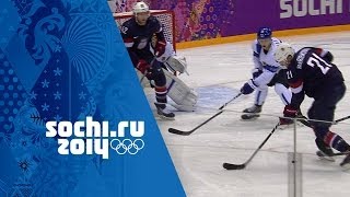 Ice Hockey  USA 0  5 Finland  Mens Full Bronze Medal Match  Sochi 2014 Winter Olympics [upl. by Lenahtan]