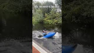 when you have to keep the summer focus in winter weather 🥺 📹 markkearneykayak [upl. by Mcgray]