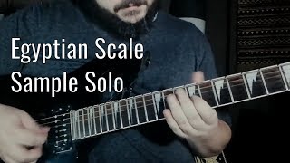 Egyptian Scale  Phrygian Dominant Solo Sample [upl. by Ainimreh]