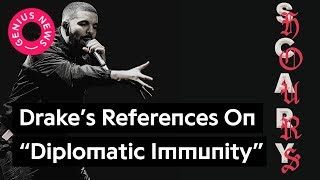 Drakes quotDiplomatic Immunityquot References Explained  Genius News [upl. by Althee]