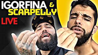 LIVE DO IGORFINA amp SCARPELLY quot TENTE NÃO RIRquot [upl. by Peppie]